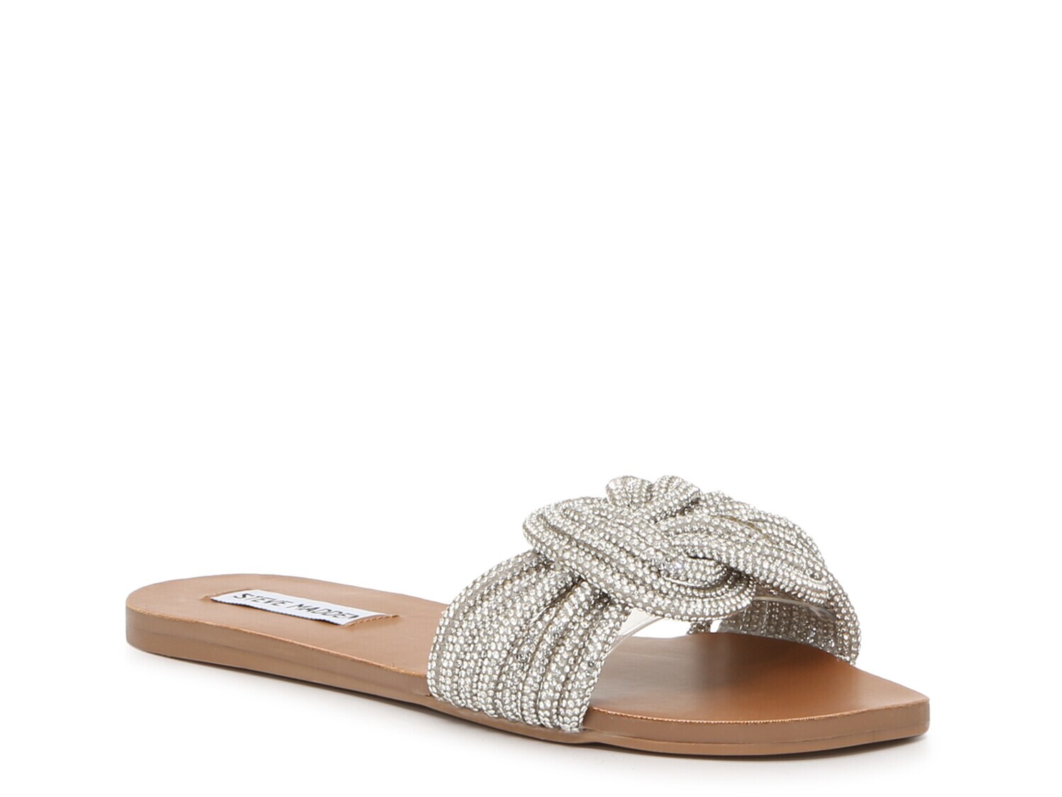 

Сандалии Steve Madden Adore со стразами, серебро
