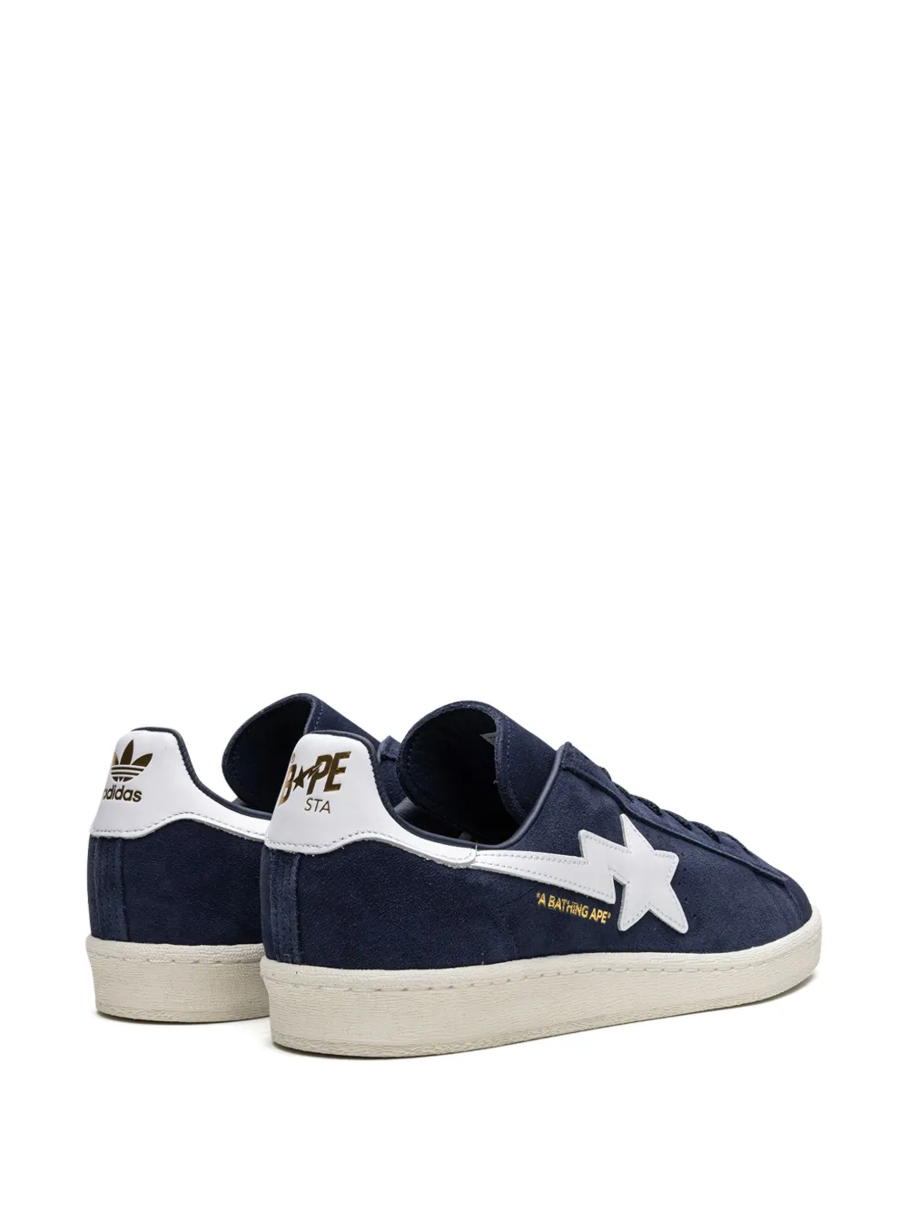 Кеды Campus 80 Navy из коллаборации с BAPE adidas, синий — фото 3