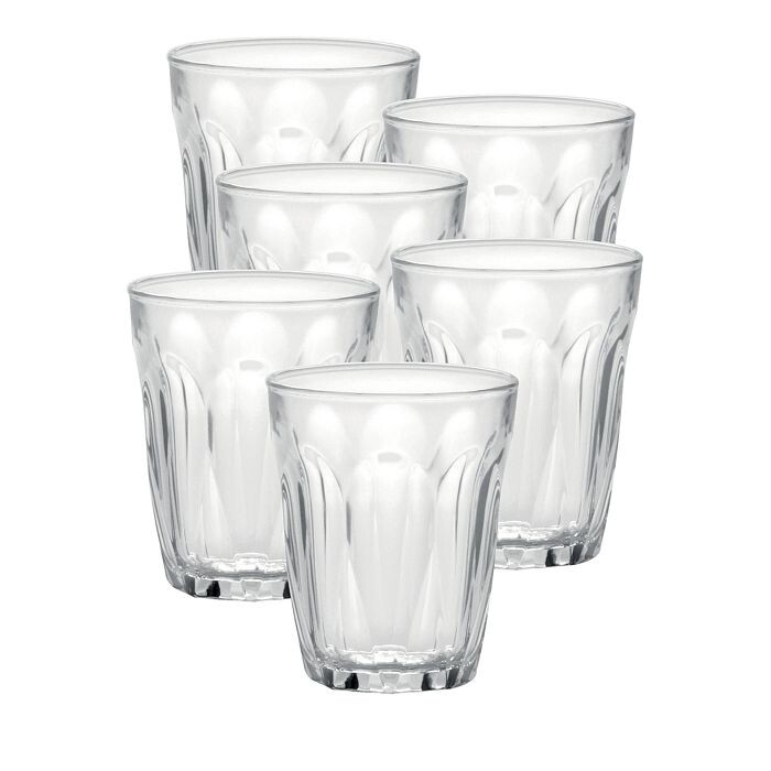 

Duralex Provence Clear 4,37 унции. Стакан, набор из 6 шт, белый