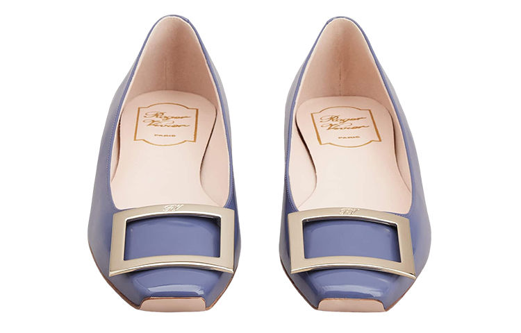 Повседневные туфли женские голубые Roger Vivier — фото 4