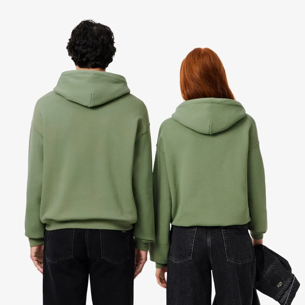 Мужское худи свободного кроя SH7741-55N цвета мох от Lacoste — фото 3