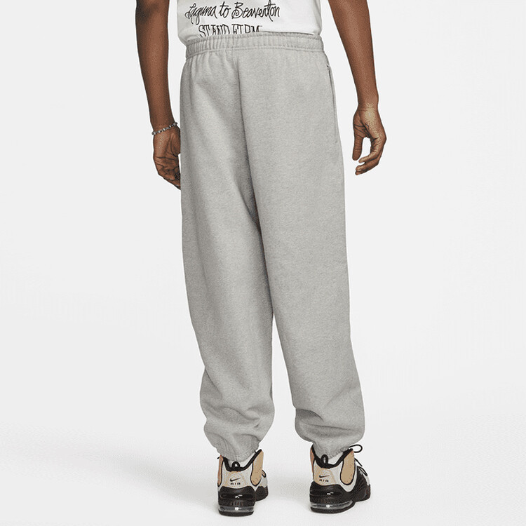 Спортивные штаны X Stussy из флиса серого цвета Nike, серый — фото 4