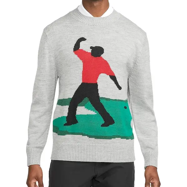 

Свитер Nike Tiger Woods Knit Golf Crew Sweater 'Grey', серый