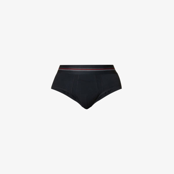 

Трусики из эластичного хлопка Sculpt со средней посадкой и стандартным кроем Spanx, черный