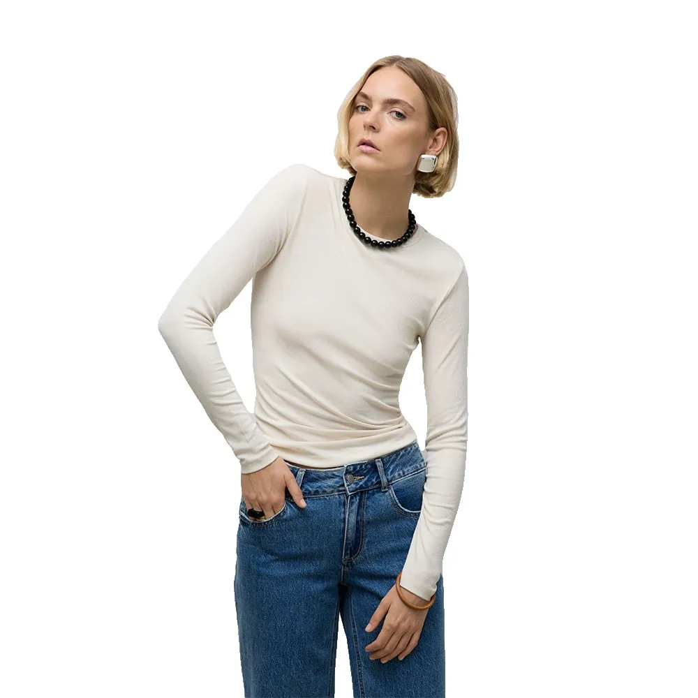 

Лонгслив Vero Moda Awirwina, бежевый