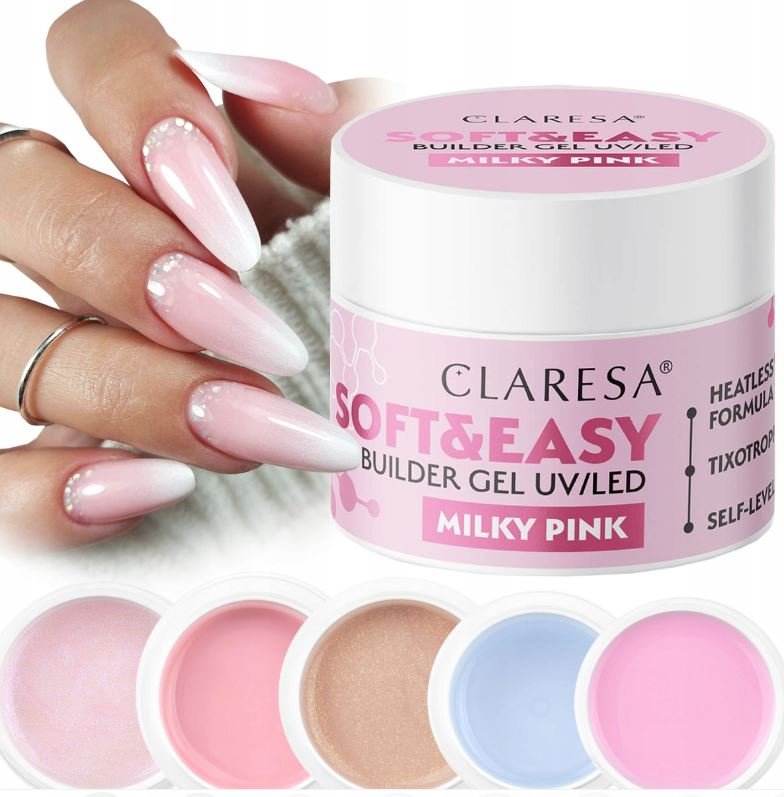 

Claresa Soft & Easy Builder Gel с тиксотропией, выбор цвета 45 г
