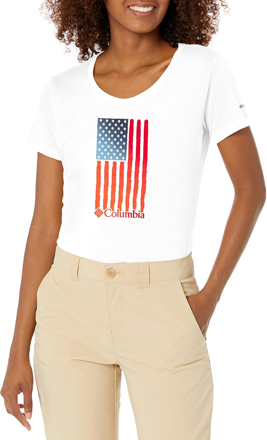 

Columbia Womens Daisy Days футболка с коротким рукавом и принтом, White/Watercolor Flag Graphic, Белый, Columbia Womens Daisy Days футболка с коротким рукавом и принтом, White/Watercolor Flag Graphic