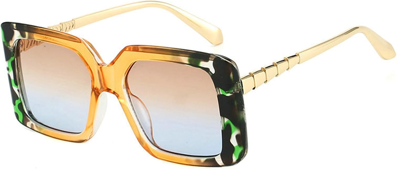 

COTIA 2025 Модные квадратные солнцезащитные очки для женщин и мужчин, увеличенного размера, с выразительным дизайном, стильные, для активного отдыха и путешествий, Yellow