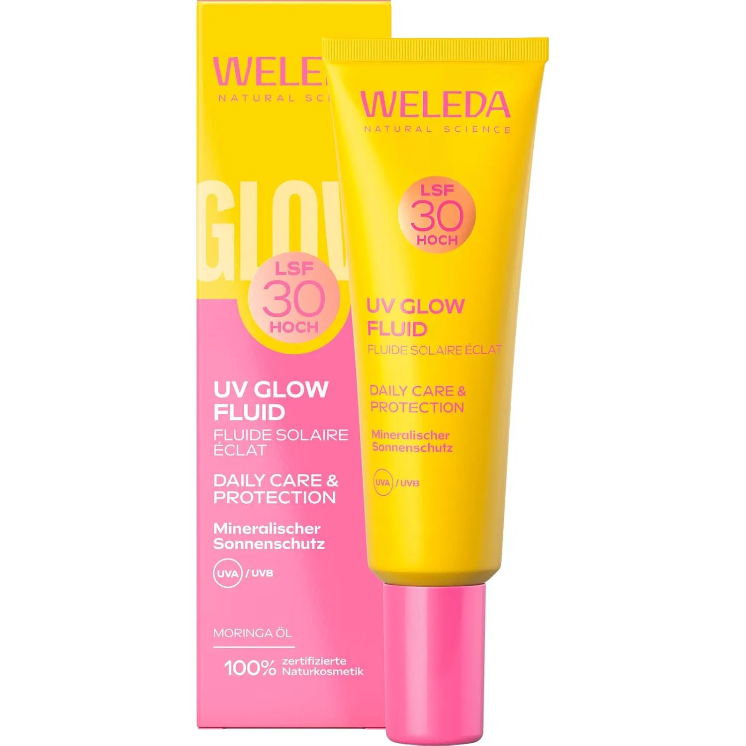 Солнцезащитный флюид для лица «Bio Glowy UV Fluid SPF 30» от WELEDA Weleda