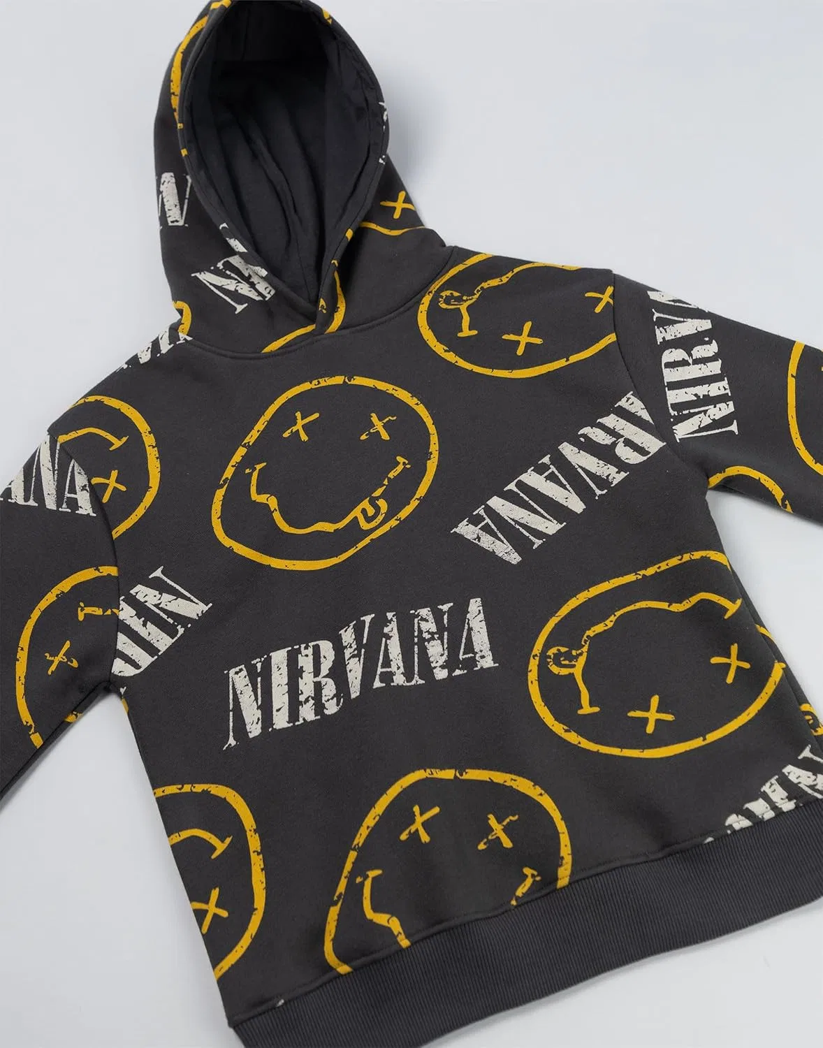 Детский спортивный костюм с логотипом Nirvana, серый — фото 4