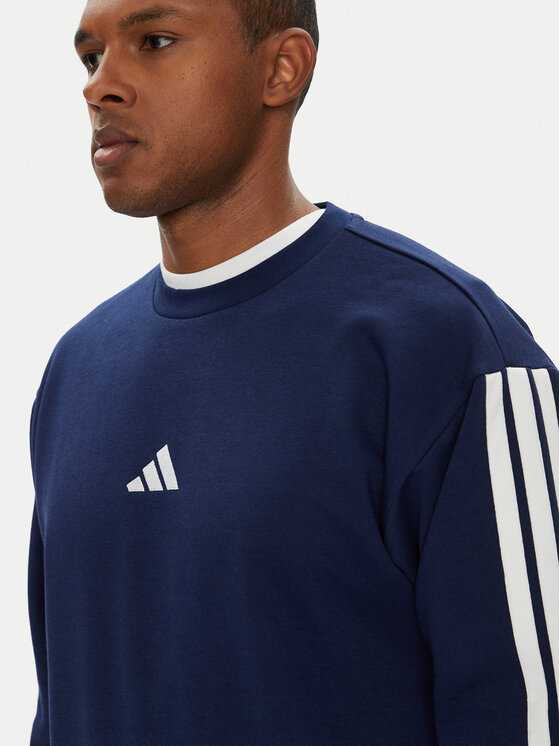 Толстовка обычного кроя Essentials 3-Stripes JE6307 Adidas, синий — фото 4
