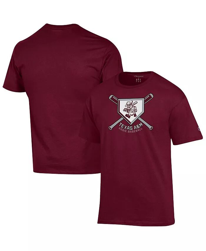 

Футболка мужская Maroon Texas AM Aggies Ol' Sarge Baseball Homeplate Champion