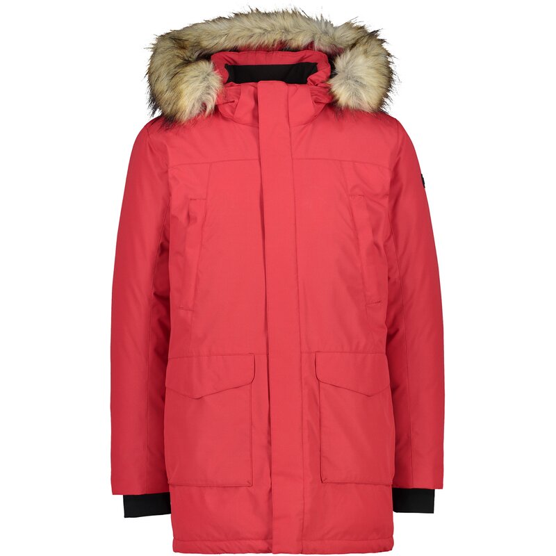 

Куртка мужская парка с фиксированным капюшоном Cmp, цвет blood