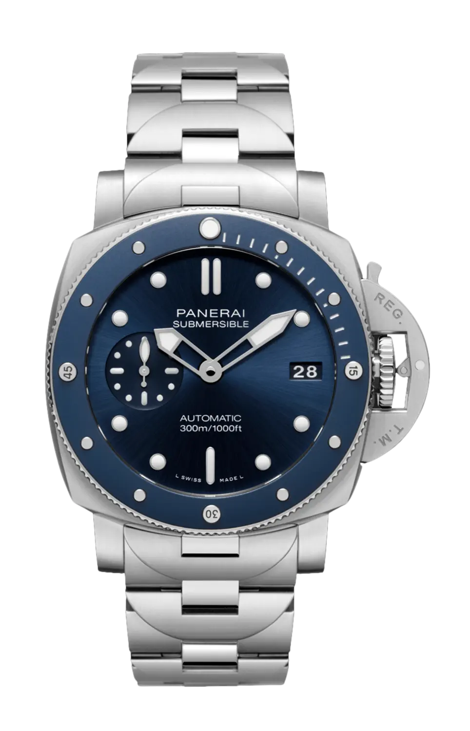 

Часы submersible blu notte 42 мм doppio cinturino Panerai