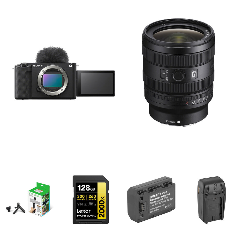 

Беззеркальная камера Sony ZV-E1 Mirrorless Camera with 24-50mm f/2.8 Lens and Content