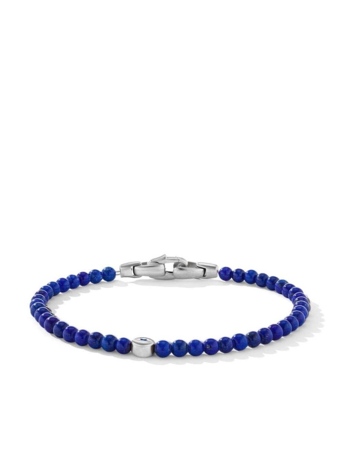 

Серебряный браслет Spiritual Beads Evil Eye с сапфирами и лазуритом David Yurman, синий