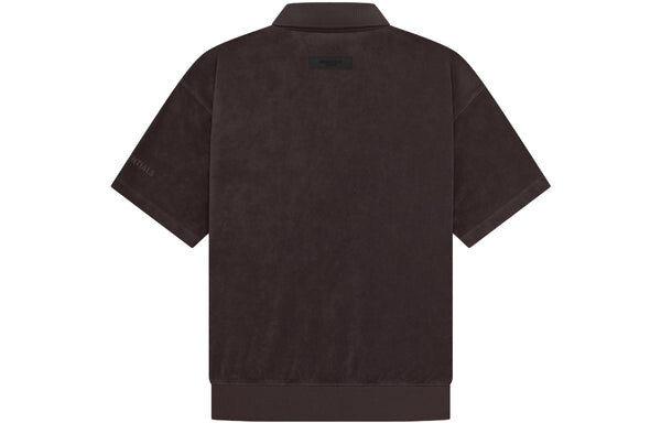 Рубашка ss23 terry polo shirt 'plum' Fear Of God Essentials, фиолетовый — фото 3