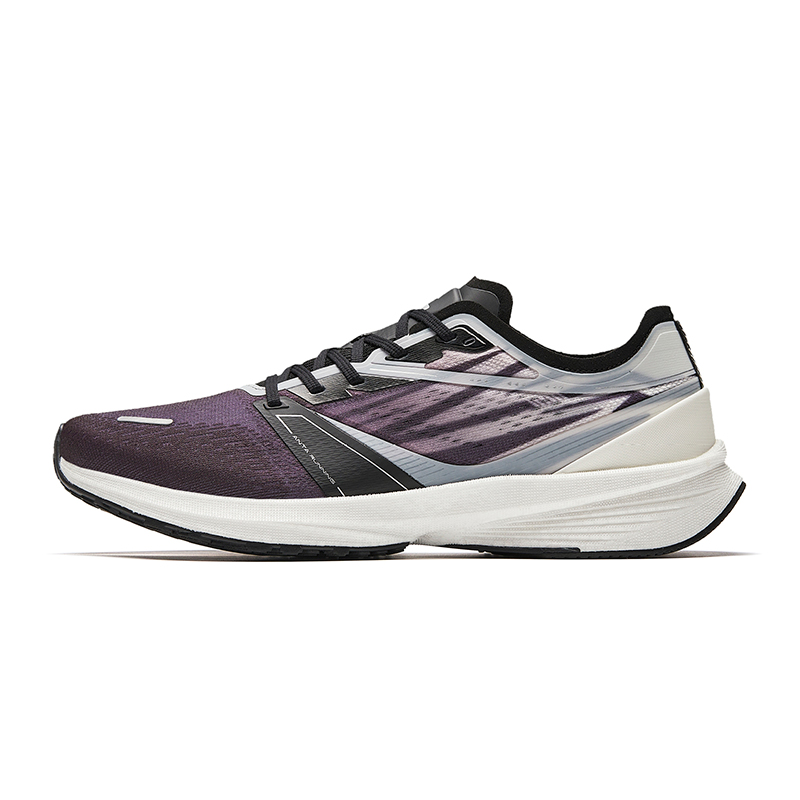 ANTA Wind Cushioned Slip-Resistant Low-Top Running Shoes Men's Black White — фото 3