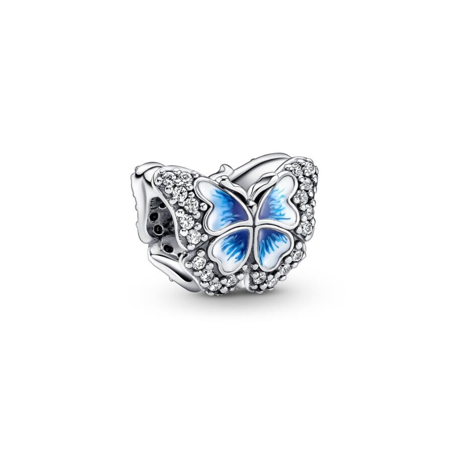 

Шарм Blue Butterfly Sparkling Pandora, стерлинговое серебро