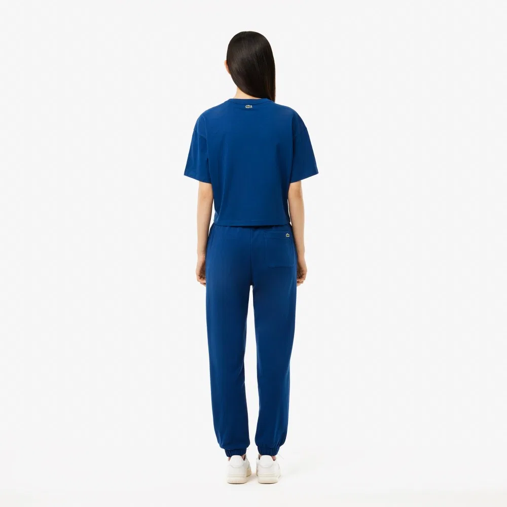 Спортивные брюки Lacoste с графическим акцентом, синие — фото 3