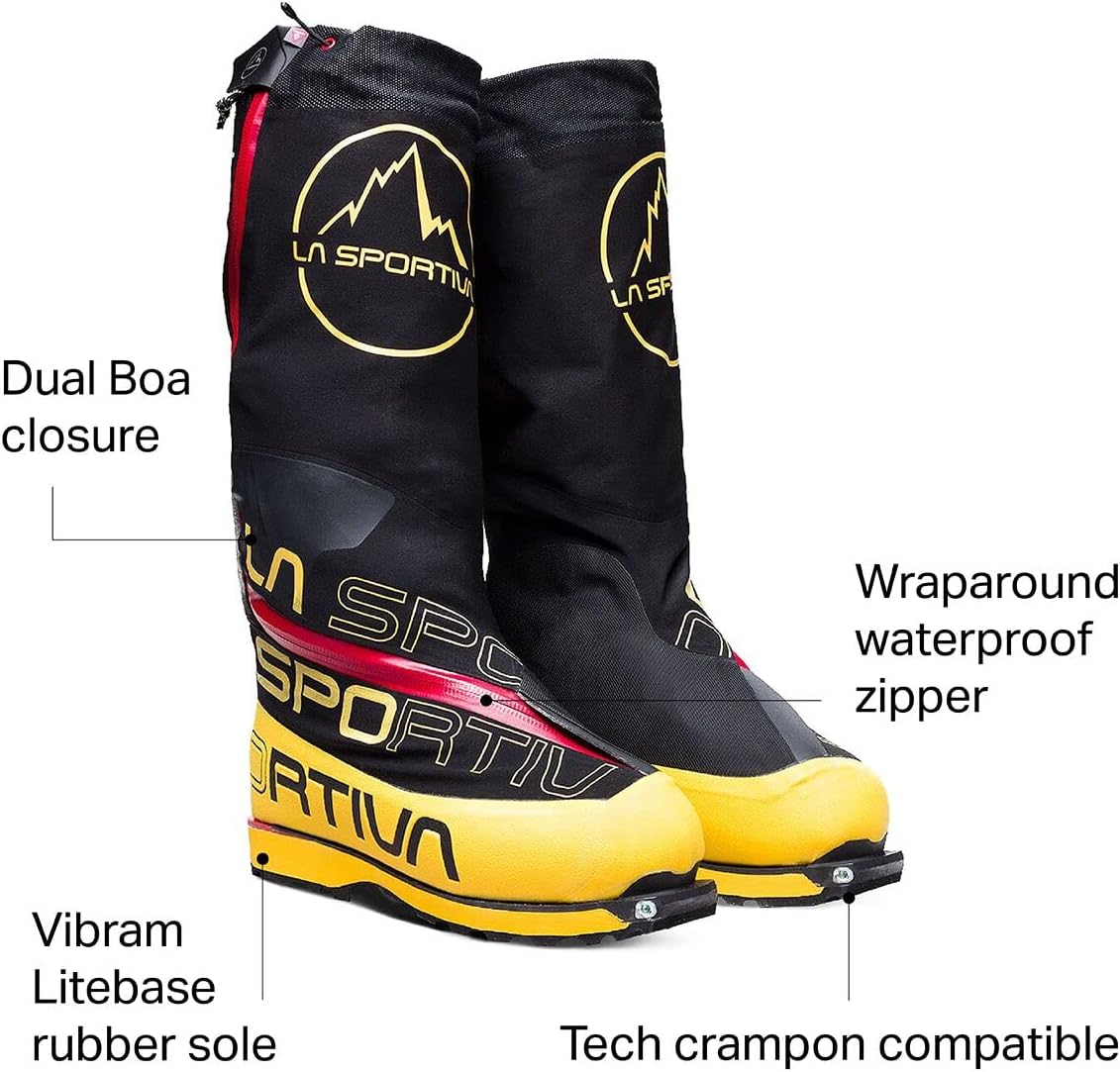 Мужские альпинистские ботинки La Sportiva Olympus Mons Cube, черный/желтый — фото 2