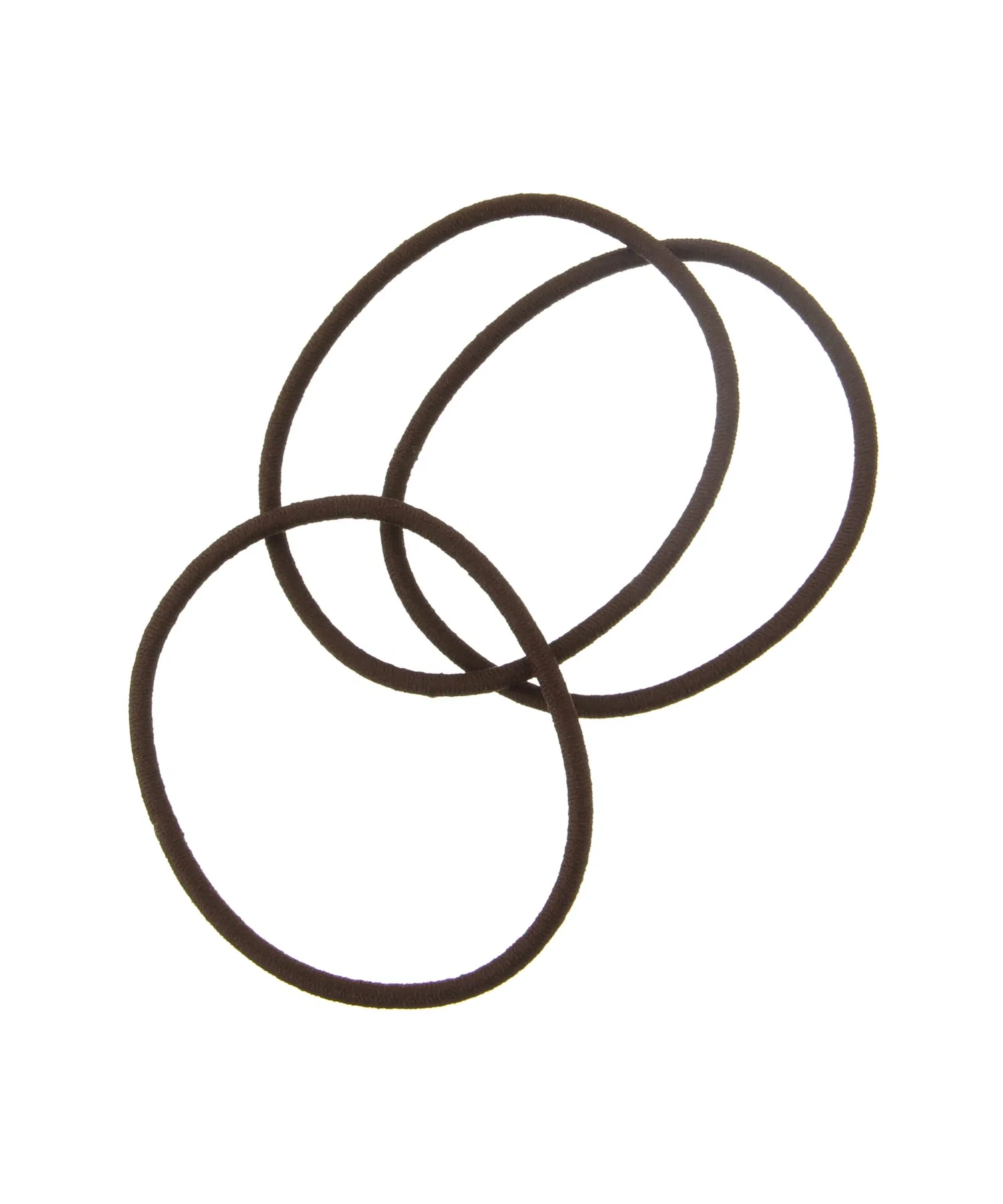 Резинка для волос тонкая, 3 шт., коричневая, Muji