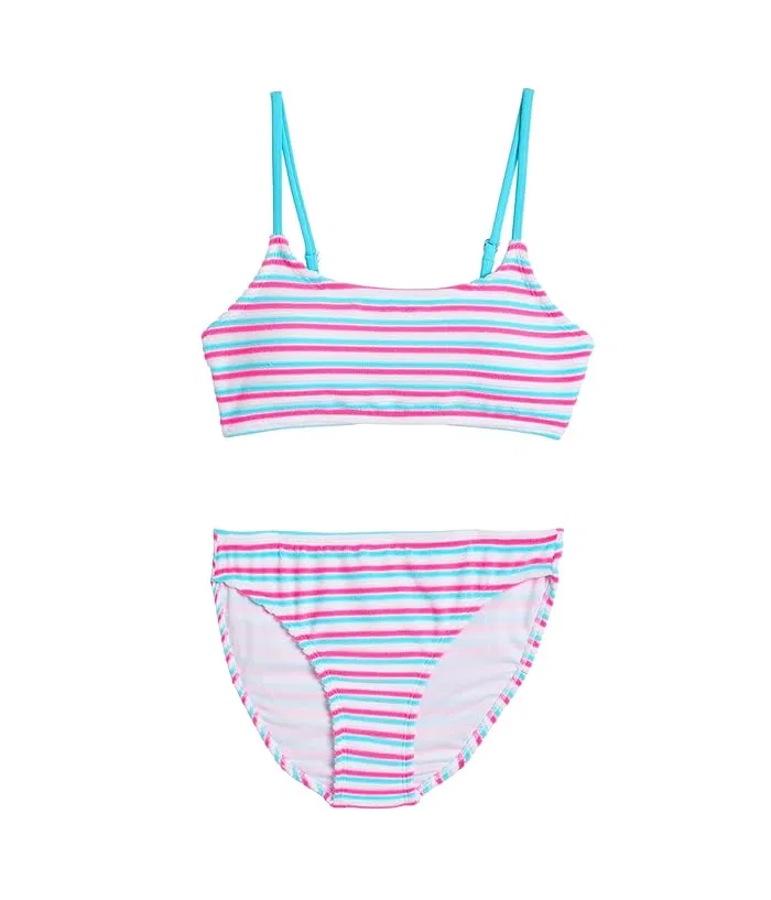 Купальник бикини Sorbet Stripe Teen Crop Snapper Rock Kids, Pink