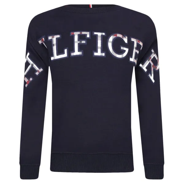 

Толстовка прямого кроя с эффектом монотипа Tommy Hilfiger, синий