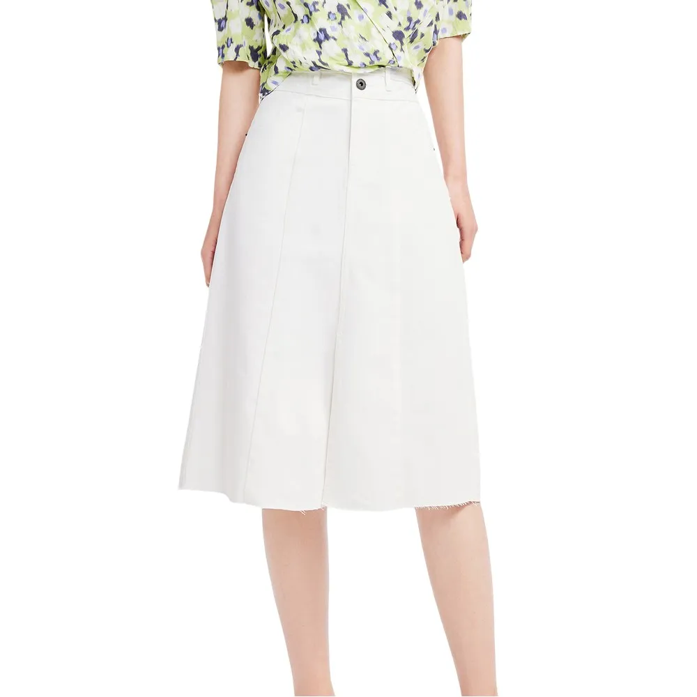 

Юбка Lily Vintage Split denim skirt, белый