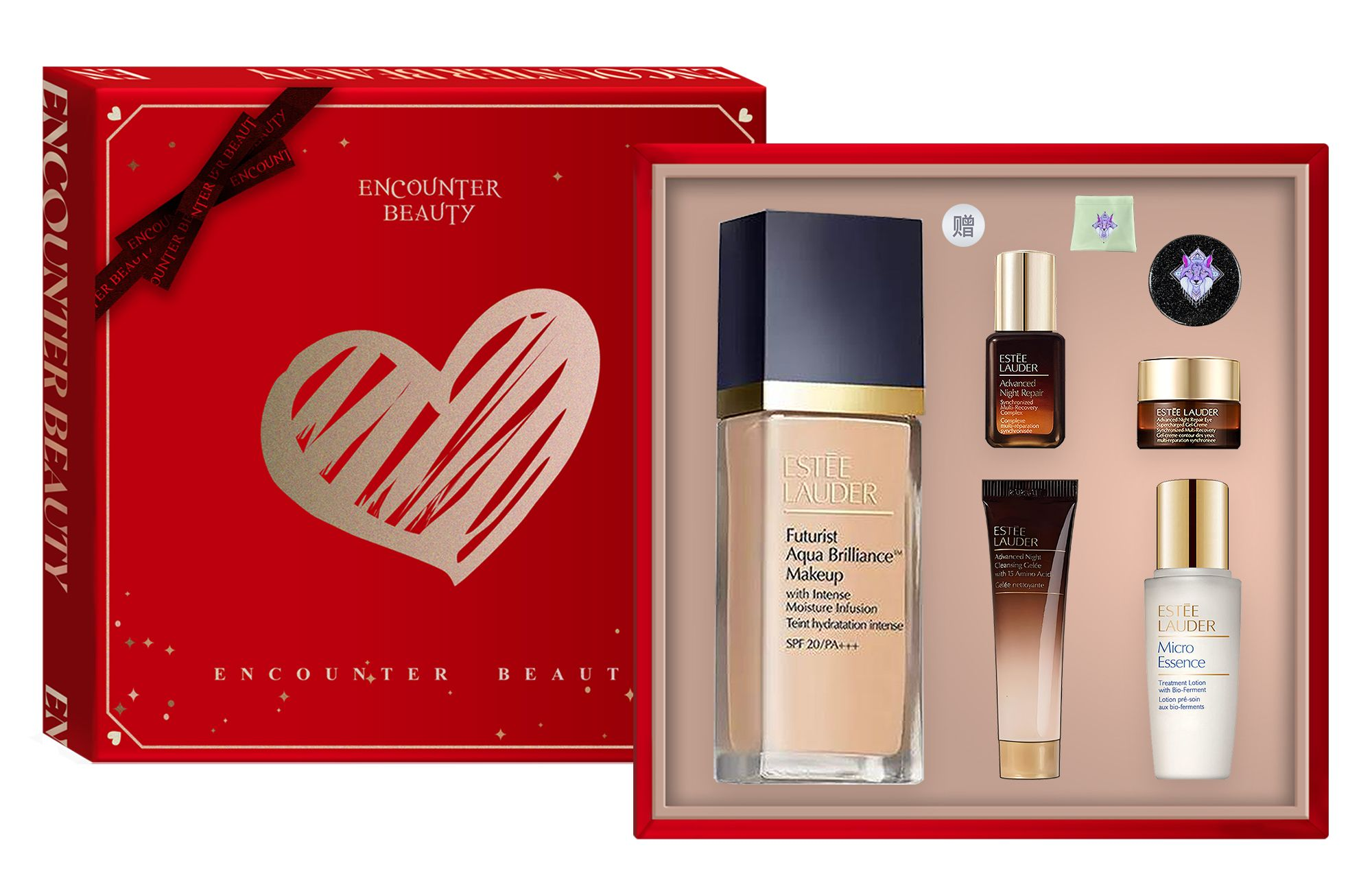 

Yashilandai Qinshui тональная жидкость для увлажнения кожи набор Natural Non Cakey пять предметов ESTEE LAUDER