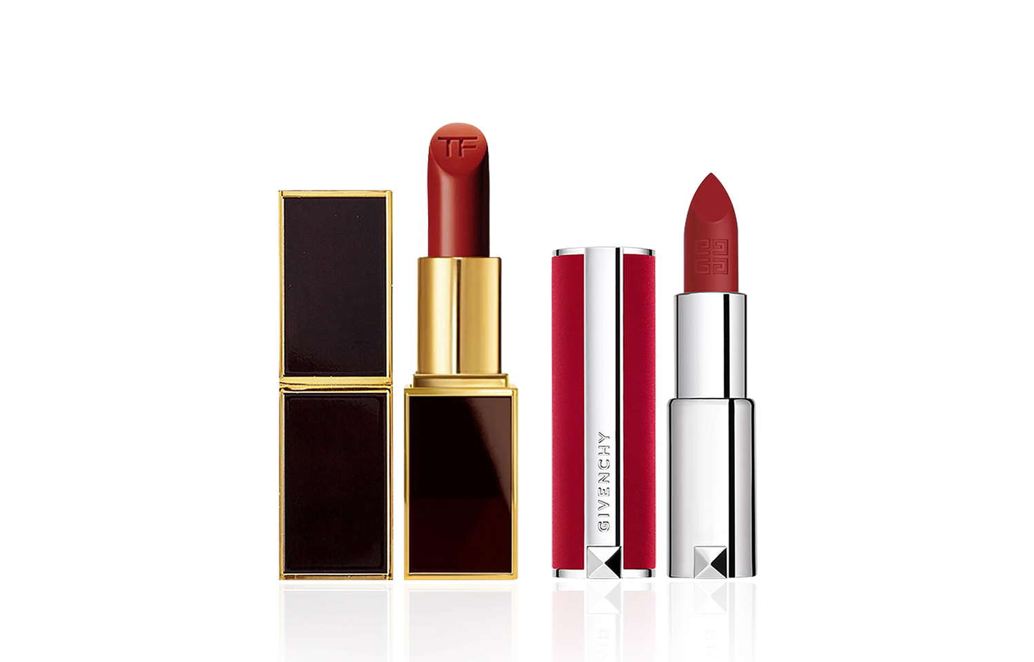 TOM FORD Премиальные помады TF Hot Color Combination, кремовые, увлажняющие, легко растушевываются, 2 шт — фото 4
