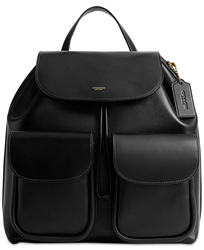 

Рюкзак Crosby Leather 28 COACH, черный
