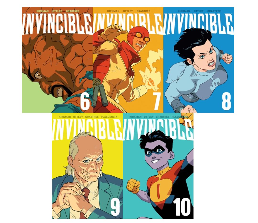 

Invincible New Edition Volumes 6-10 (5-Book Set) - Includes: Invincible Vol. 6, 7, 8, 9, and 10 - Superhero Graphic Novel Series by Robert Kirkman (Generic)