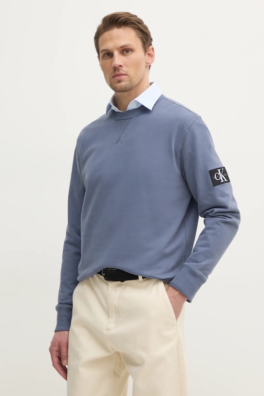 

Хлопковая толстовка Calvin Klein Jeans, синий