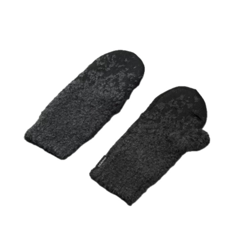 

Lululemon Шерстяные перчатки женские бело-красные, Black/Graphite Gray