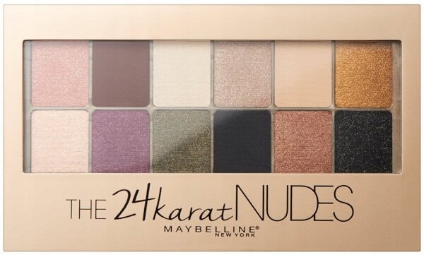 

Maybelline, Палитра теней для век, 24 Karat Nude, 12 оттенков, 9,6 г