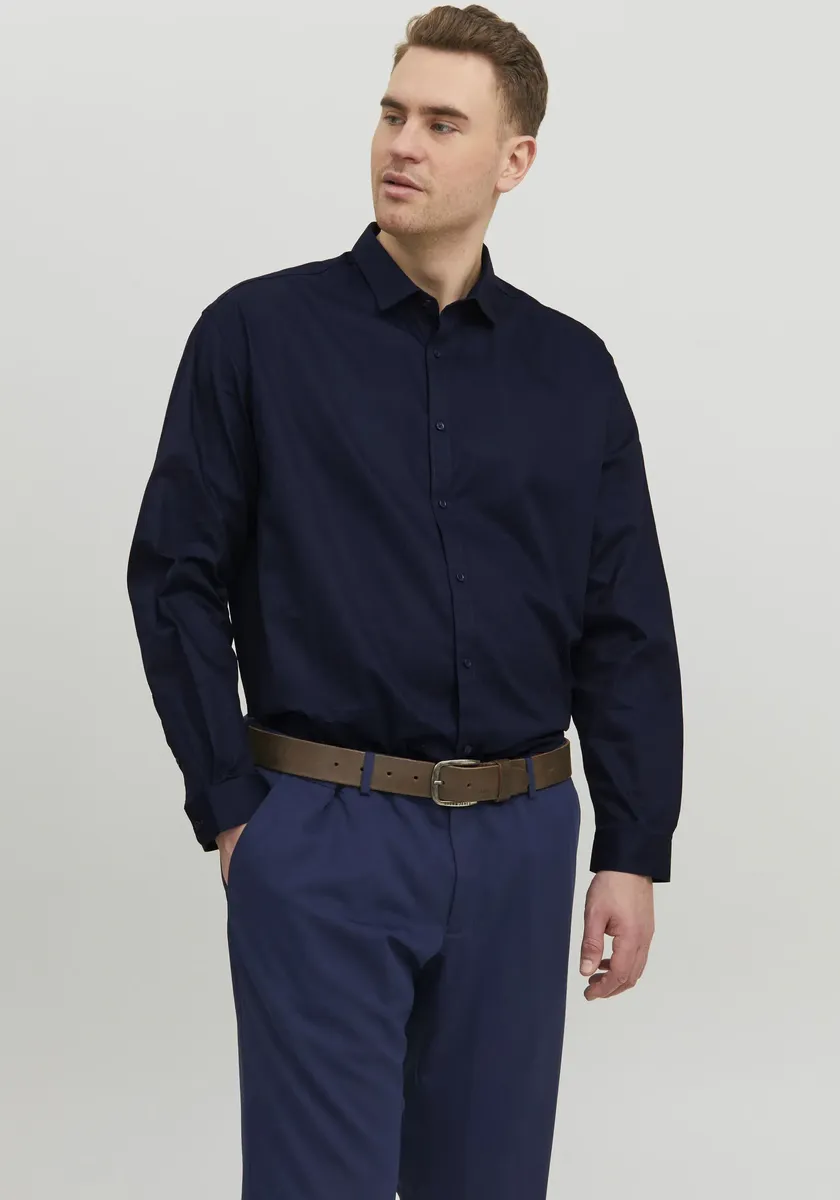 

Рубашка с длинными рукавами Jack & Jones PlusSize "JPRBLACARDIFF SHIRT", синий
