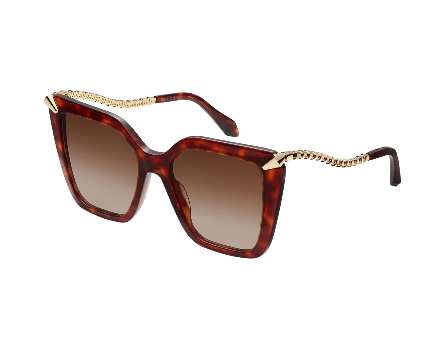 

Солнцезащитные очки Serpenti Bvlgari, коричневый