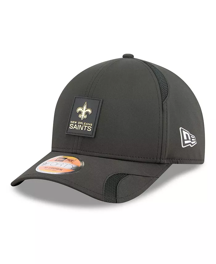 

Кепка Black New Orleans Saints 2025 Sideline 9FORTY с регулировкой для больших мальчиков и девочек New Era