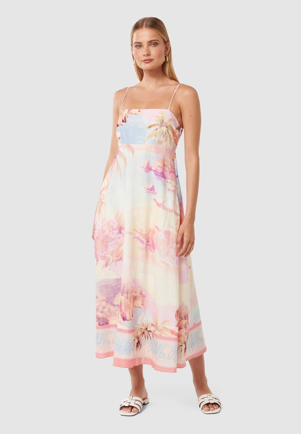 

Повседневное платье JOANNE MIDI DRESS Forever New, розовый