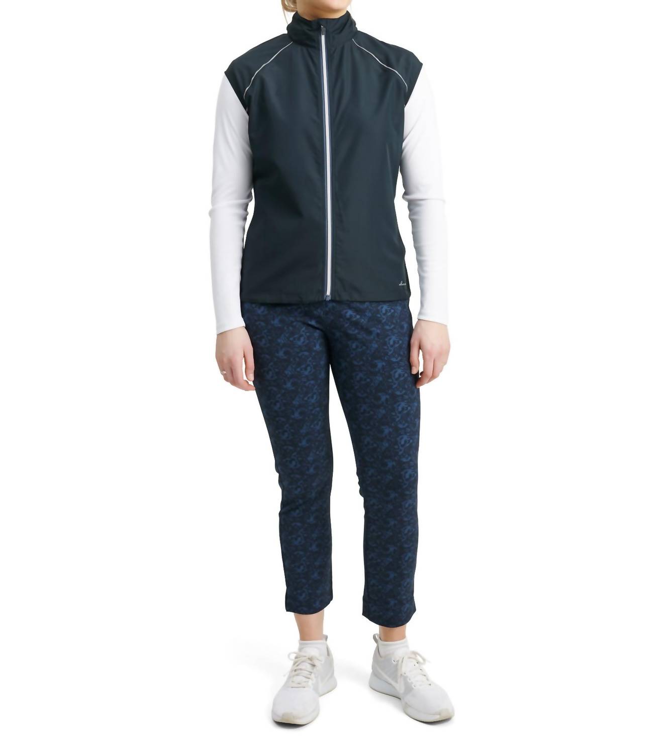 

Женский жилет Ganton Stretch Wind в темно-синем цвете Abacus Sportswear US