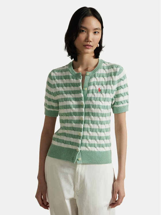 

Облегающий кардиган 211965757001 Polo Ralph Lauren, зеленый