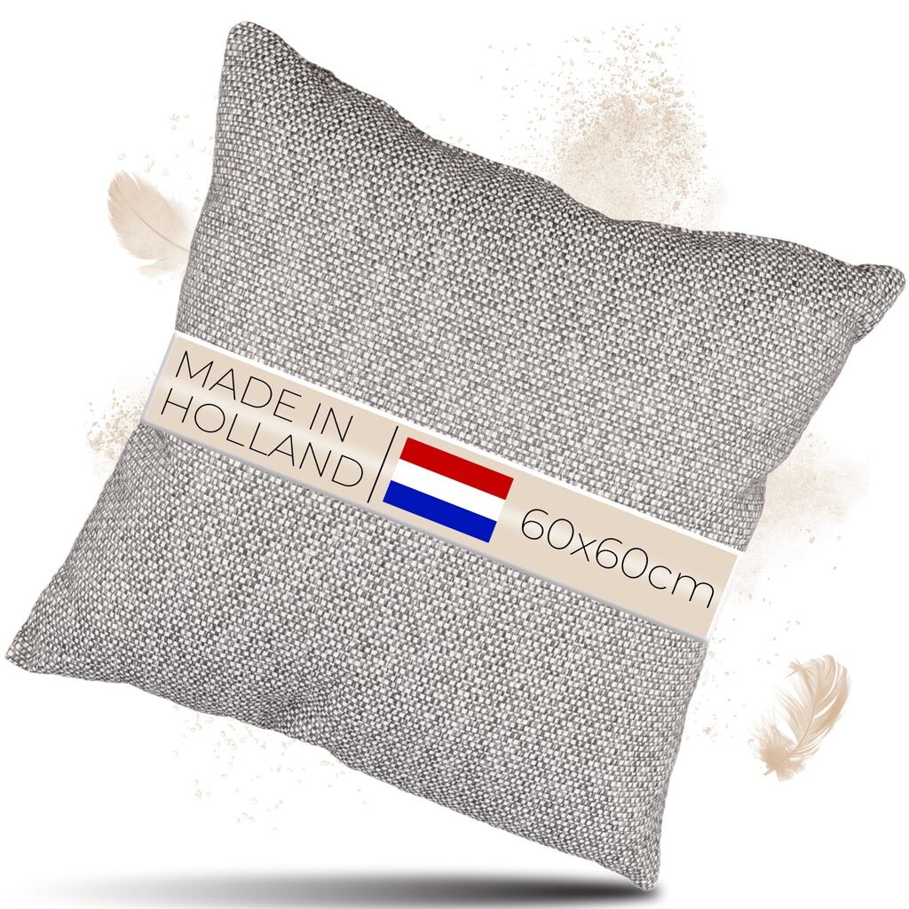 

Lountex - Подушка для улицы, устойчивая к атмосферным воздействиям - Декоративная подушка для сада 60x60 см | Водонепроницаемый - грязеотталкивающий - устойчивый к ультрафиолетовому излучению - устойчивый к истиранию | Серый Jacotex Textil GmbH