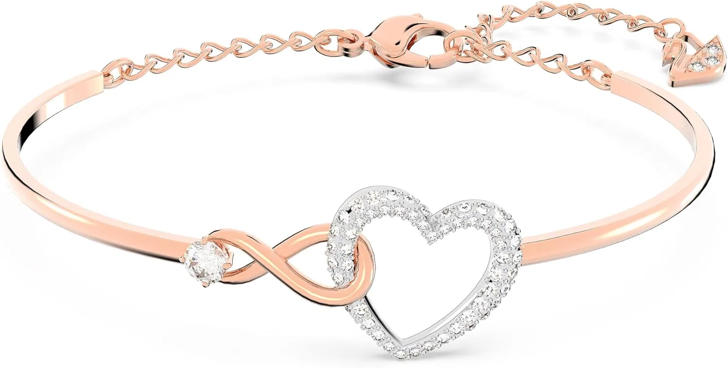 Накладные ресницы Swarovski Infinity Heart, белый, смешанное покрытие