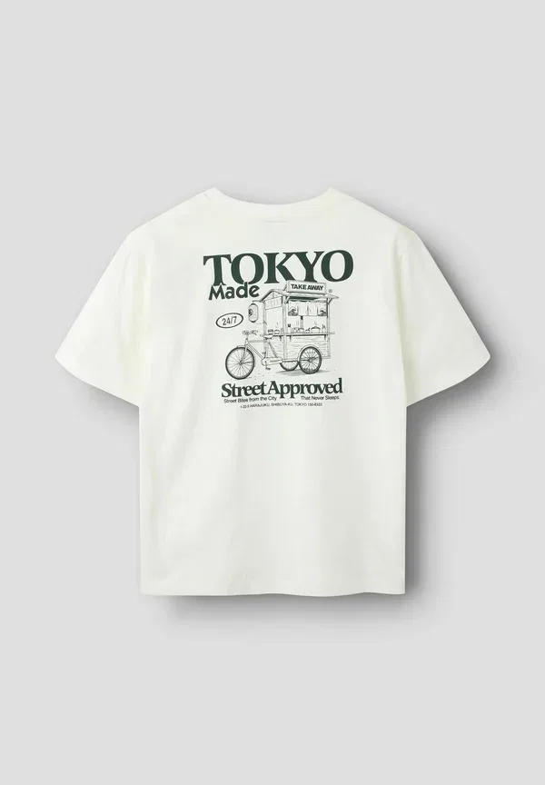 Футболка Lmtd loose fit print t-shirt, цвет белый алиссум — фото 2