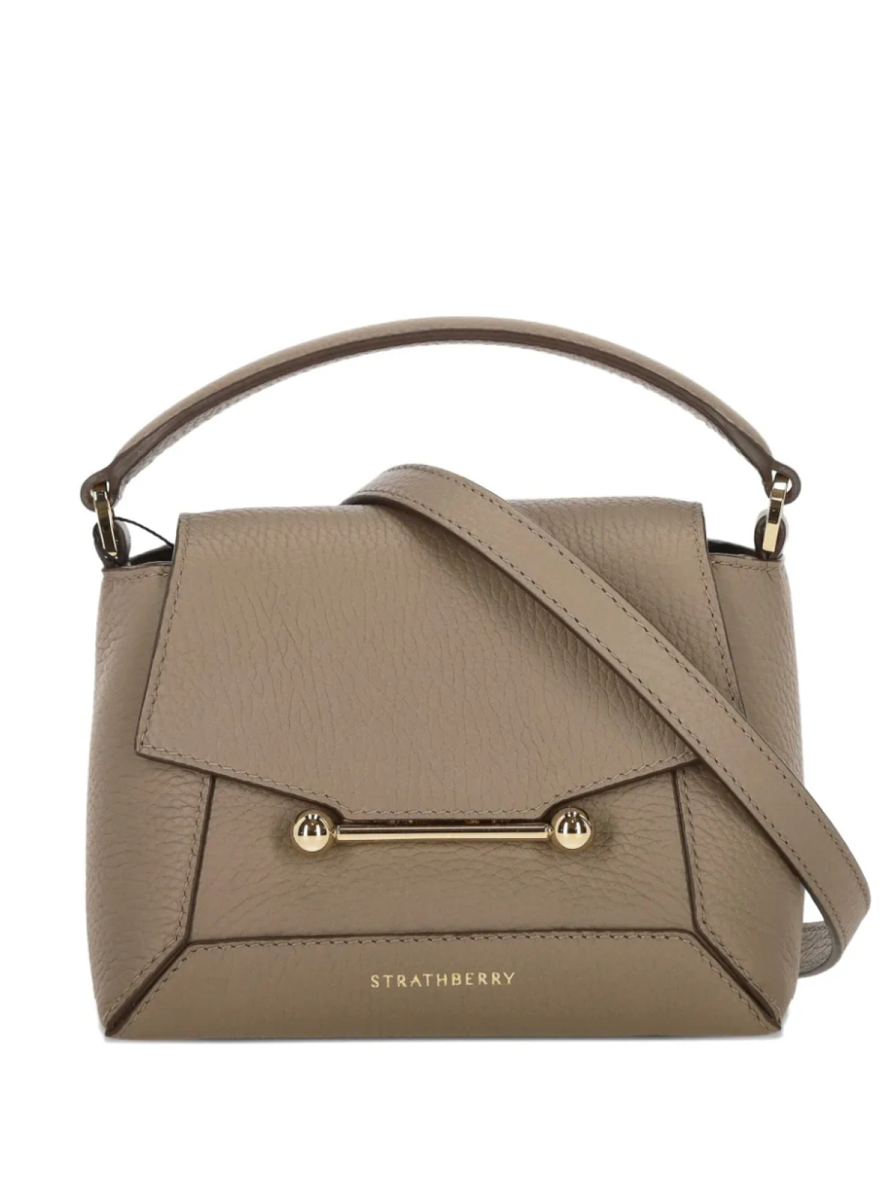 

Strathberry мини-сумка Mosaic Nano, коричневый