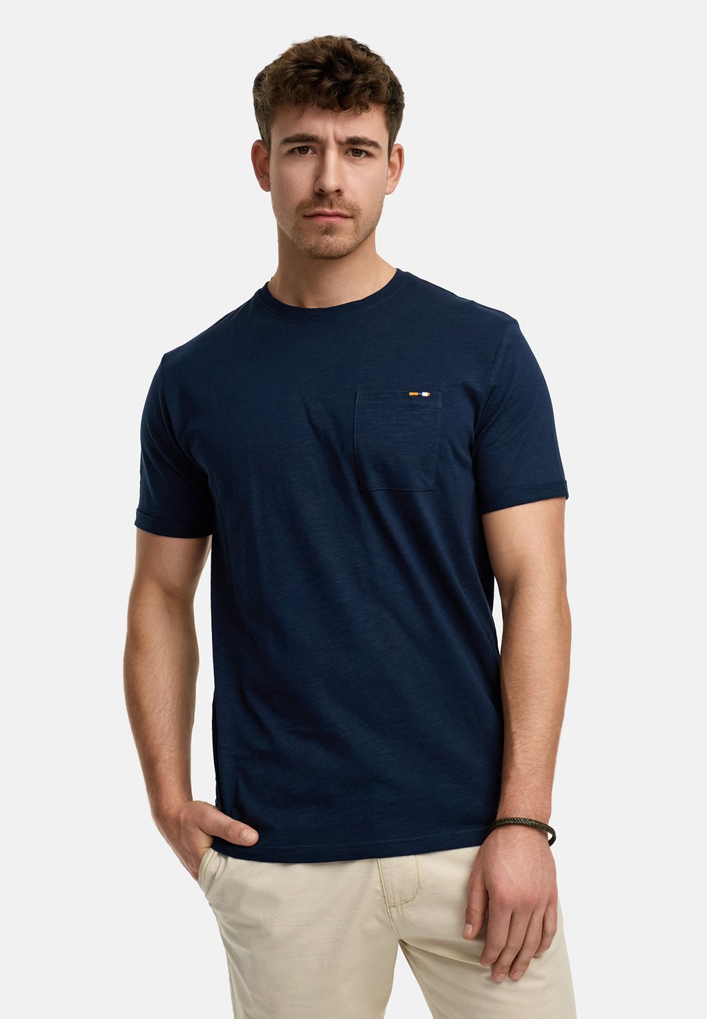 

Базовая футболка ANDORRA INDICODE JEANS, темно-синий