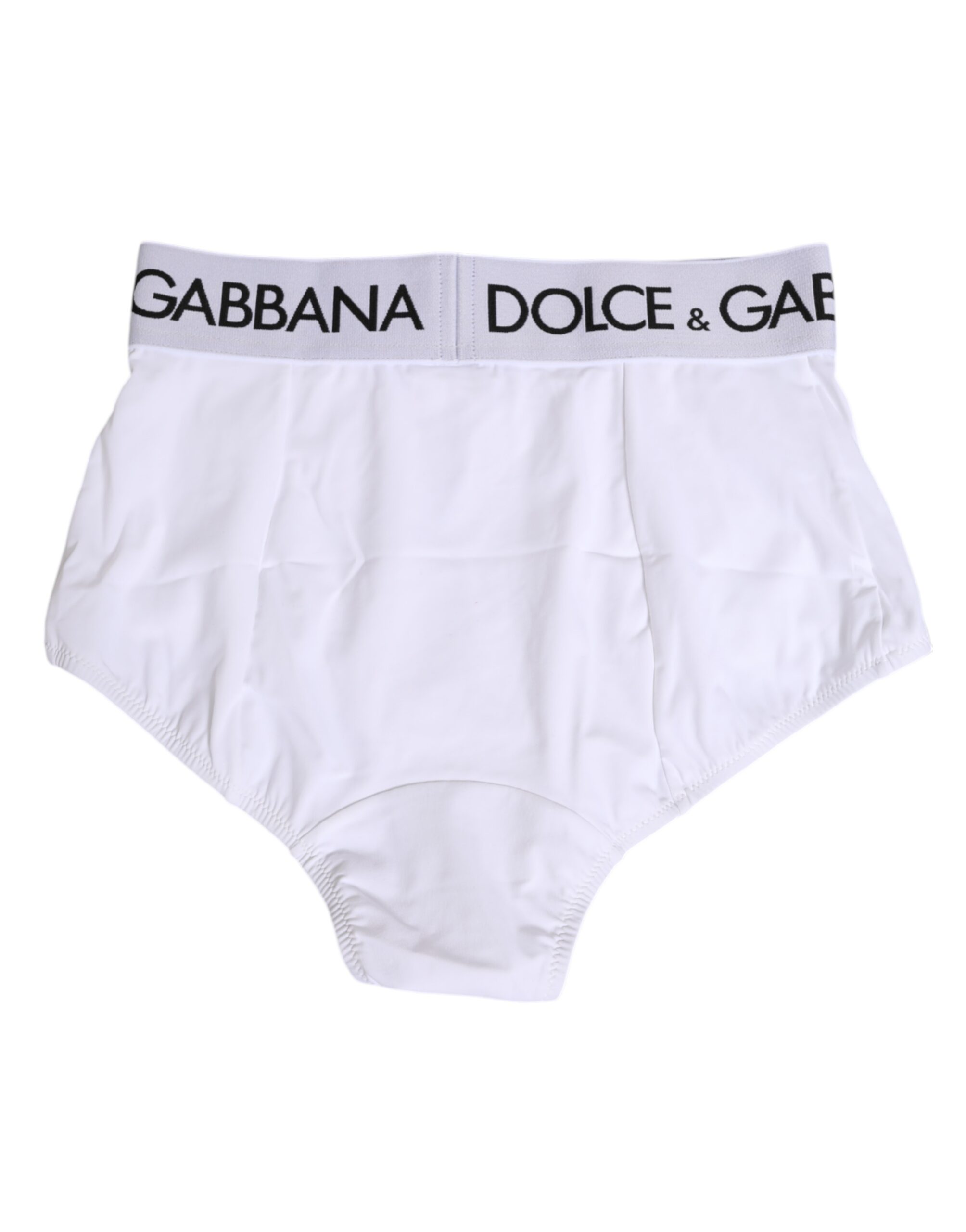 Белые нейлоновые трусики с логотипом на поясе Dolce & Gabbana, белый — фото 3