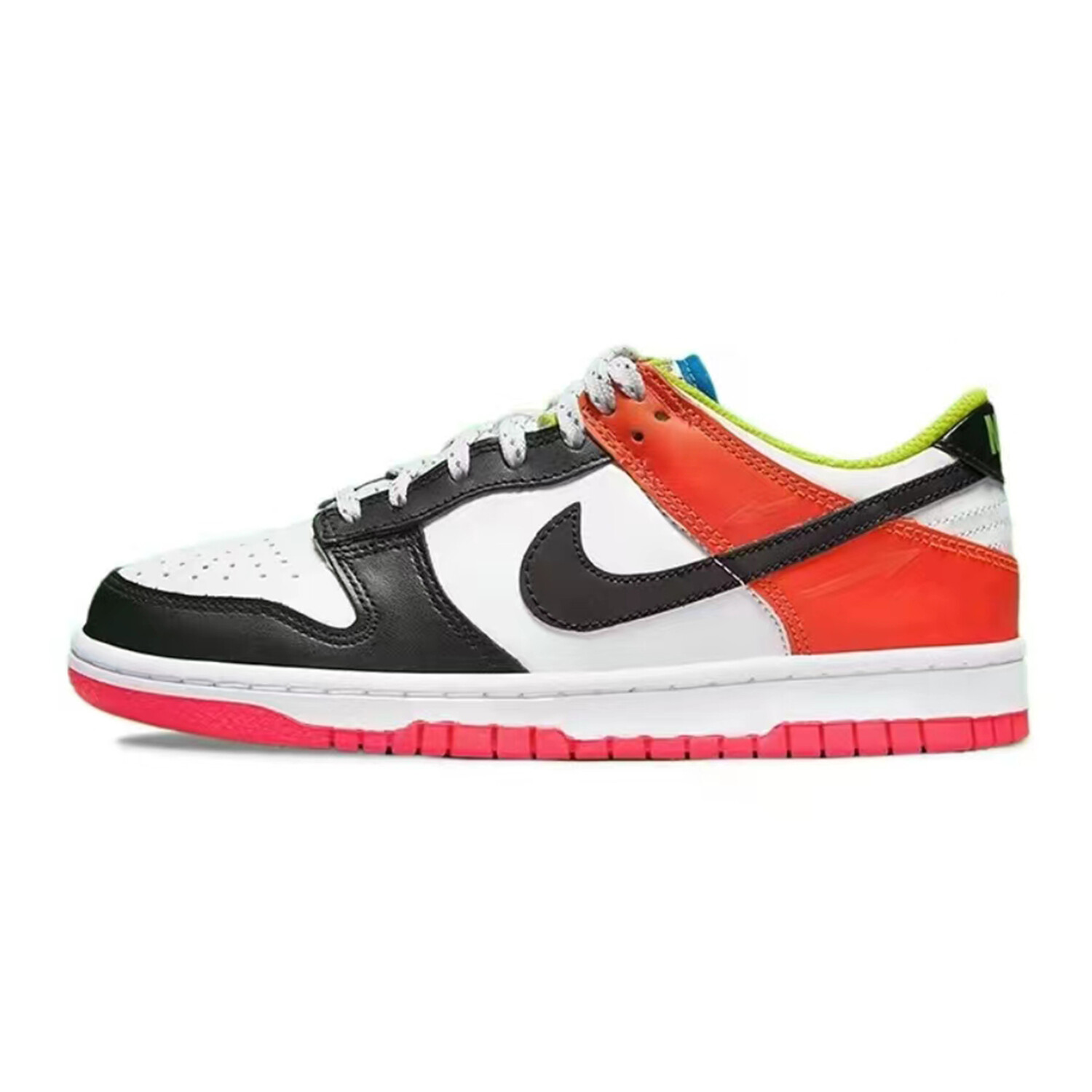 

Кроссовки Nike Dunk Skateboard Shoes Women's Low-Top Gray Green Red