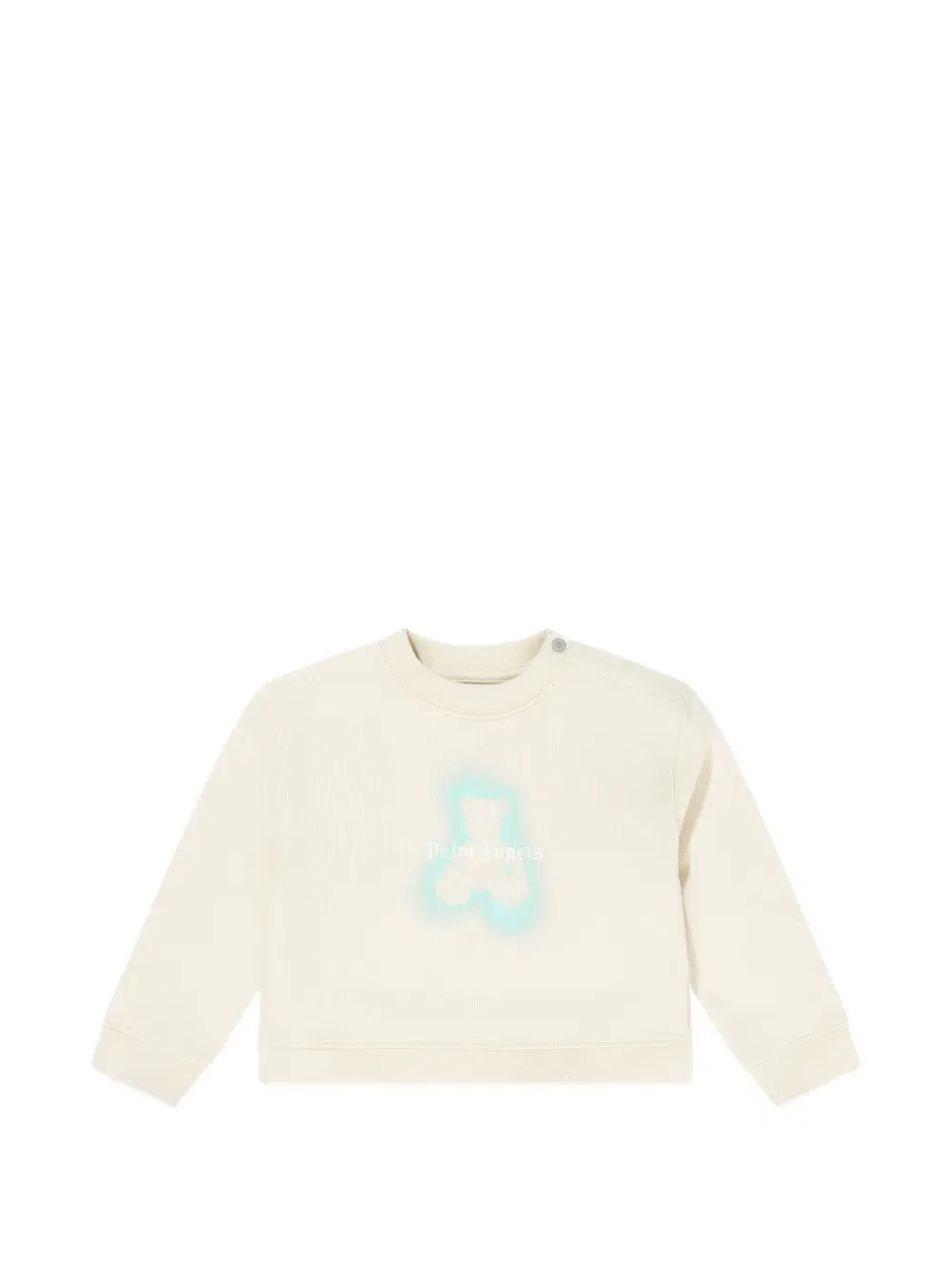 Толстовка с принтом медведя Palm Angels Kids, нейтральный